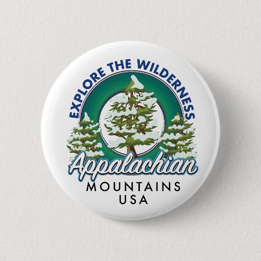 Entdecken Sie die Wilderness Appalachian Mountains Button (Vorderseite)