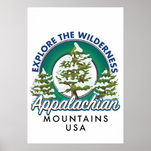 Entdecken Sie die Wilderness Appalachian Mountains Poster