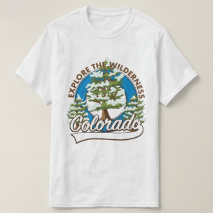 Entdecken Sie die Wildnis, das Colorado-Kissen T-Shirt