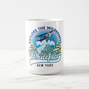 Entdecken Sie die Wildnis, Whiteface New York Kaffeetasse