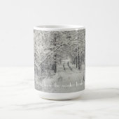 Entdecken Sie die Winterwaldwege Kaffeetasse (Mittel)