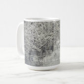Entdecken Sie die Winterwaldwege Kaffeetasse (Vorderseite Links)