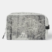 Entdecken Sie die Winterwaldwege Waschbeutel (Rückseite)