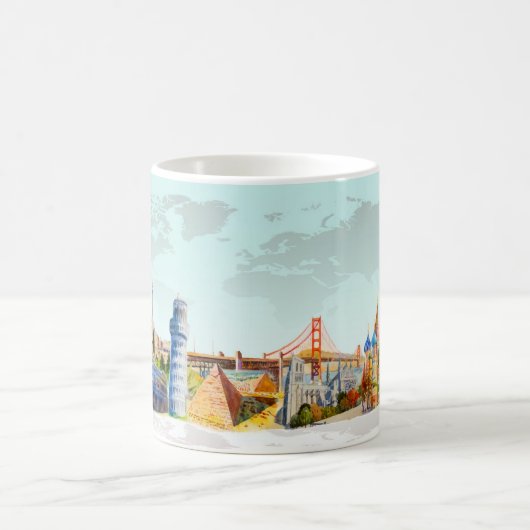 Entdecken Sie die World Travel Mug Kaffeetasse (Mittel)