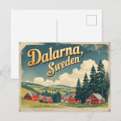 Entdecken Sie Dlarna Schweden Postkarte (Vorne/Hinten)