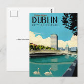 Entdecken Sie Dublin Irland Postkarte (Vorne/Hinten)