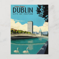 Entdecken Sie Dublin Irland Postkarte