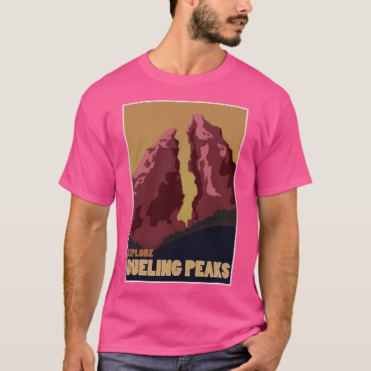 Entdecken Sie Dueling Peaks T-Shirt (Vorderseite)