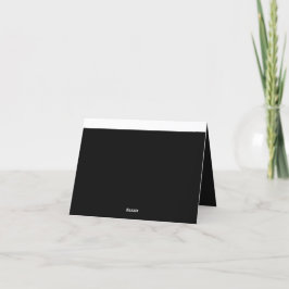 Entdecken Sie ein faszinierendes Schwarz-Weiß-Foto Dankeskarte