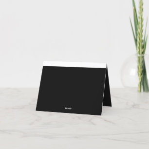 Entdecken Sie ein faszinierendes Schwarz-Weiß-Foto Dankeskarte