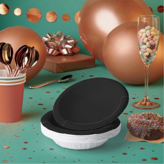 Entdecken Sie ein faszinierendes Schwarz-Weiß-Foto Pappteller (Multi)