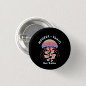 Entdecken Sie Französisch Polynesien Moorea Tahiti Button (Vorne & Hinten)