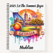 Entdecken Sie Georgiens landschaftliche Obstgärten Notizblock (Vorderseite)