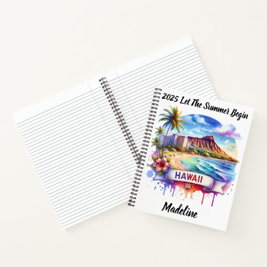 Entdecken Sie Hawaiis wunderschöne Strände und die Notizblock (Innenseite)