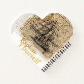 Entdecken Sie Ihr Motivierend inspirierendes Zitat Notizblock (Rückseite)