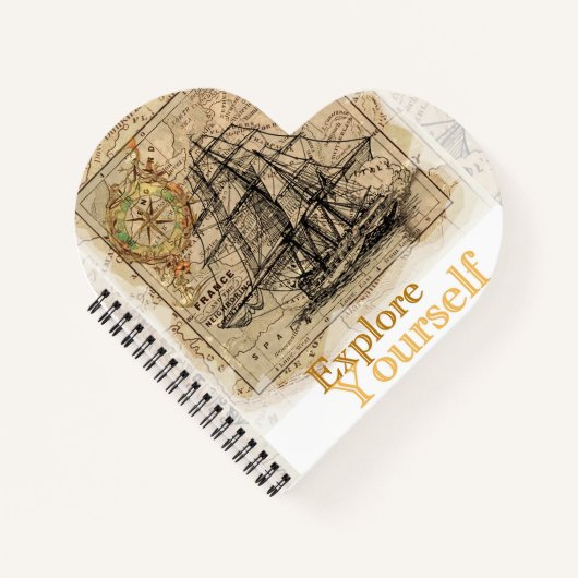 Entdecken Sie Ihr Motivierend inspirierendes Zitat Notizblock (Vorderseite)