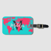 Entdecken Sie Ihre Wanderlust: Personalisierte Wel Gepäckanhänger (Vorderseite (Horizontal))