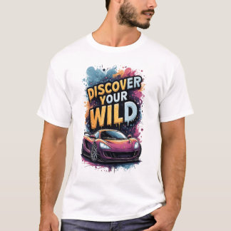 Entdecken Sie Ihre wilde Seite: Helles Sportauto T-Shirt