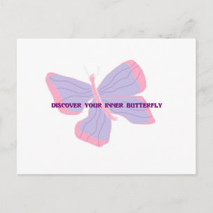Entdecken Sie Ihren inneren Schmetterling Postkarte