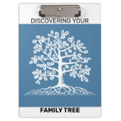 Entdecken Sie Ihren Stammbaum Klemmbrett (Vorderseite)