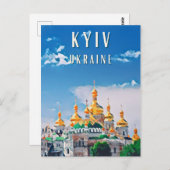 Entdecken Sie Kiews Schönheit Postkarte (Vorne/Hinten)
