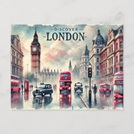 "Entdecken Sie London" Postkarte