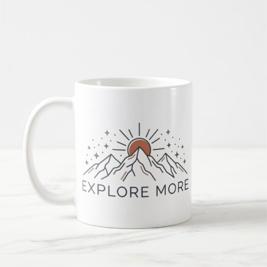 Entdecken Sie Mehr Bergabenteuer-Kaffeetasse Kaffeetasse (Links)