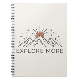 Entdecken Sie mehr Mountain Adventure Notizbuch Notizblock