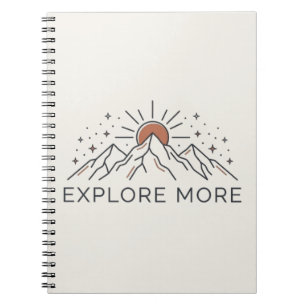 Entdecken Sie mehr Mountain Adventure Notizbuch Notizblock