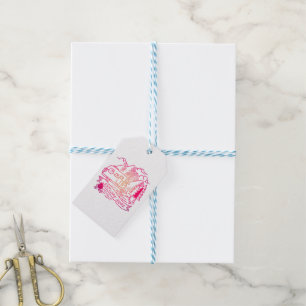 Entdecken Sie mehr Rosa Camper Van Mountain Nature Geschenkanhänger