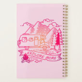Entdecken Sie mehr Rosa Camper Van Mountain Nature Planer (Rückseite)