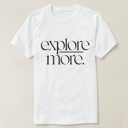 Entdecken Sie Minimalistischere Abenteuertypografi T-Shirt (Design vorne)