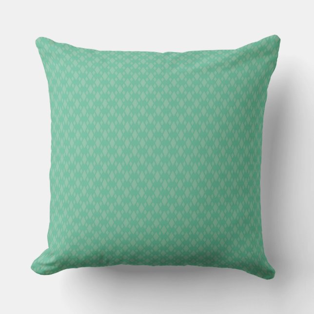 Entdecken Sie mit Turquoise-Diamantmuster Kissen (Vorderseite)