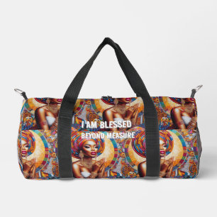 Entdecken Sie mit Vertrauen: Ich bin gesegnet Styl Duffle Bag