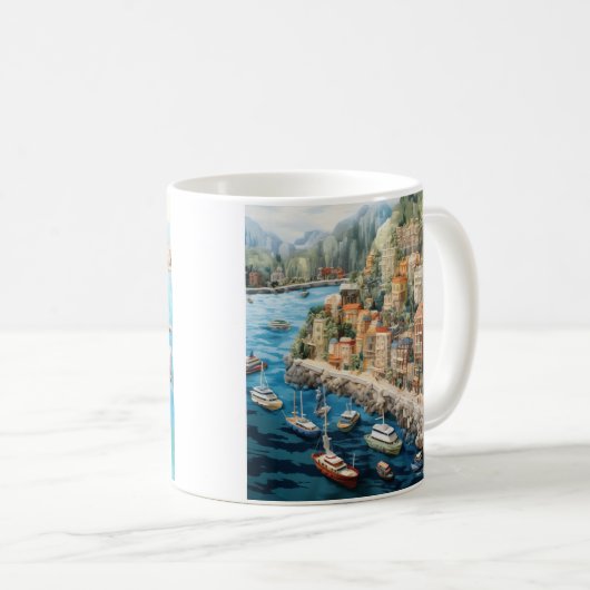 Entdecken Sie Monacos Küstentempel #6 Kaffeetasse (VorderseiteRechts)