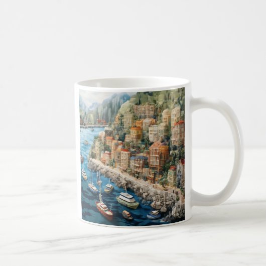 Entdecken Sie Monacos Küstentempel #6 Kaffeetasse (Rechts)