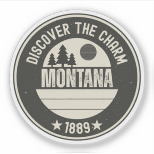 Entdecken Sie Montana - Designs für jeden Liebhabe Aufkleber