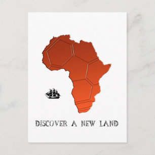 Entdecken Sie Neues Land durch Fußball Postkarte