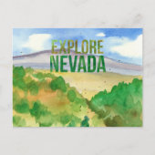 Entdecken Sie Nevada Wüste Landschaft Lila Gebirge Postkarte (Vorderseite)