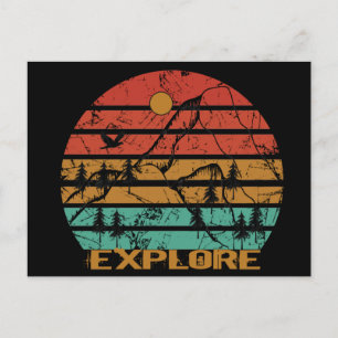 Entdecken Sie Outdoor-Vintage Postkarte