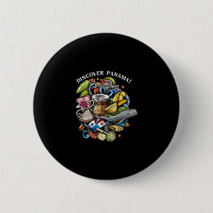 Entdecken Sie Panama Urlaubs-Souvenir-Reise Button