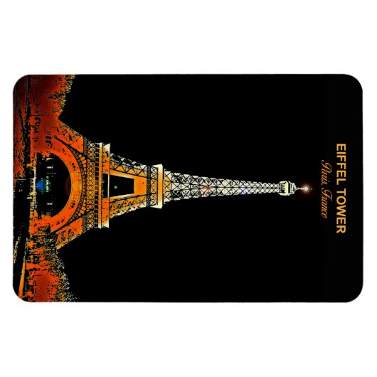 Entdecken Sie Paris ganz oben: Der Eiffelturm flex Magnet (Horizontal)