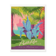 "Entdecken Sie Puerto Rico" Vintage