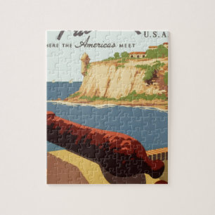 Entdecken Sie Puerto Rico, wo sich die Amerikas tr Puzzle