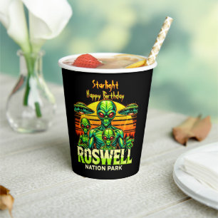 Entdecken Sie Roswell's UFO Hotspot noch heute! Pappbecher