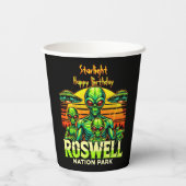 Entdecken Sie Roswell's UFO Hotspot noch heute! Pappbecher (Rückseite)