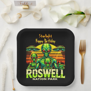 Entdecken Sie Roswell's UFO Hotspot noch heute! Pappteller