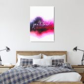 "ENTDECKEN SIE SICH SELBST" HIBISKUS ABSTRAKT LEINWANDDRUCK (Insitu (Schlafzimmer))