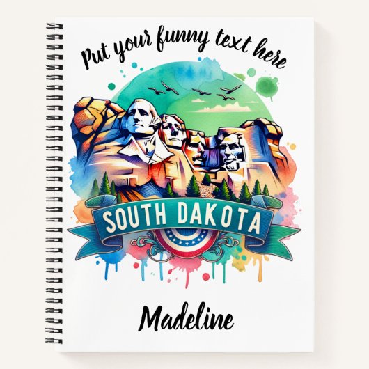 Entdecken Sie Süddakotas lebendige Sehenswürdigkei Notizblock (Vorderseite)