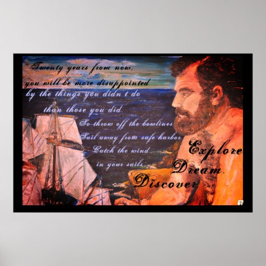 Entdecken Sie. Träume. entdecken Poster (Vorne)